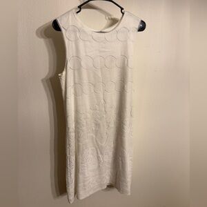 Max Studio Off white Sleeveless Mini Dress